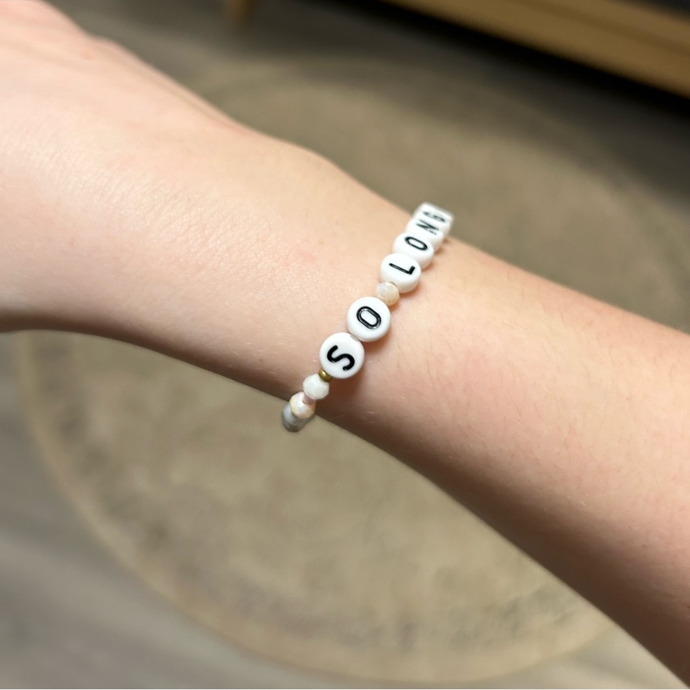 Taylor swift So Long London tortured poets department beaded bracelet - Picture 2 of 3